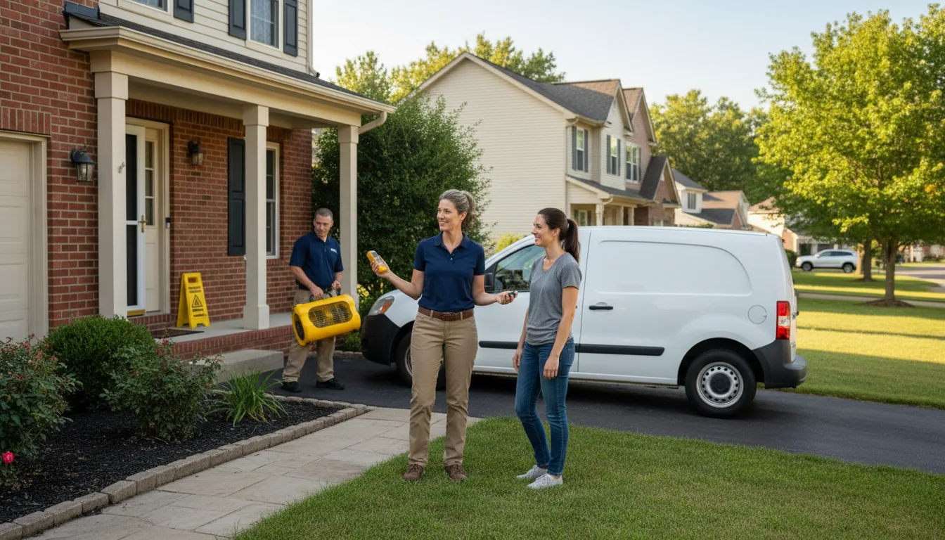 Residential water damage restoration in Vernon, IL